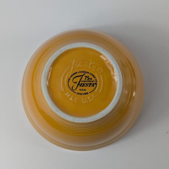 Fiestaware 2010 Marigold 2Pc Prep Bowl Set Homer Laughlin 75th Anniversary RARE - Picture 10 of 13